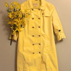 Michael Kors women’s sun yellow trench coat, sml